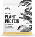 レベル 有機植物の蛋白質、蛋白質の20G、人工的な、バニラ バッター、2LB無し