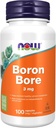 NOW Foods Supplements, Boron 3 mg (Bororganic Glycine), Structural Support*, 100 Veg Capsules