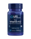 生命延長メガ ビタミンK2の強い骨のための高い効力、臨床的に45 mg K2の適量を、促進します健康な骨密度、グルテンフリー、非GMO、30のカプセル