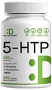 ディールサプリメント5-HTP 200mg/サービング、240カプセル、98%アフリカの派生したグリコニア種子エキス | 4 in 1フォーミュラ | プラスアクティブLテアニン、Lトリプトファン、&GABA | リラックスサポートサプリメント