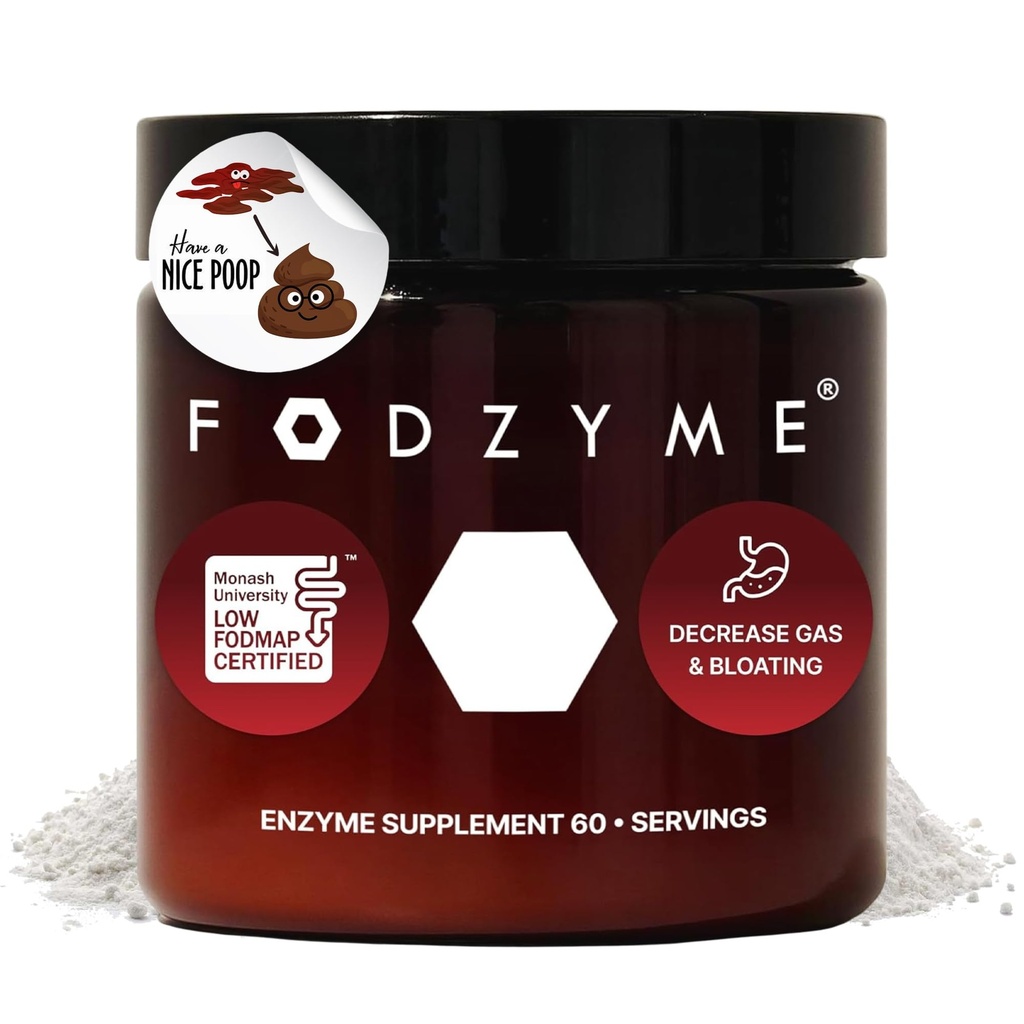 FODZYME®ホームキット消化酵素は、ガス、便秘、Diarrhea、腹痛、低FODMAP、60ドースのための健康、救済のために