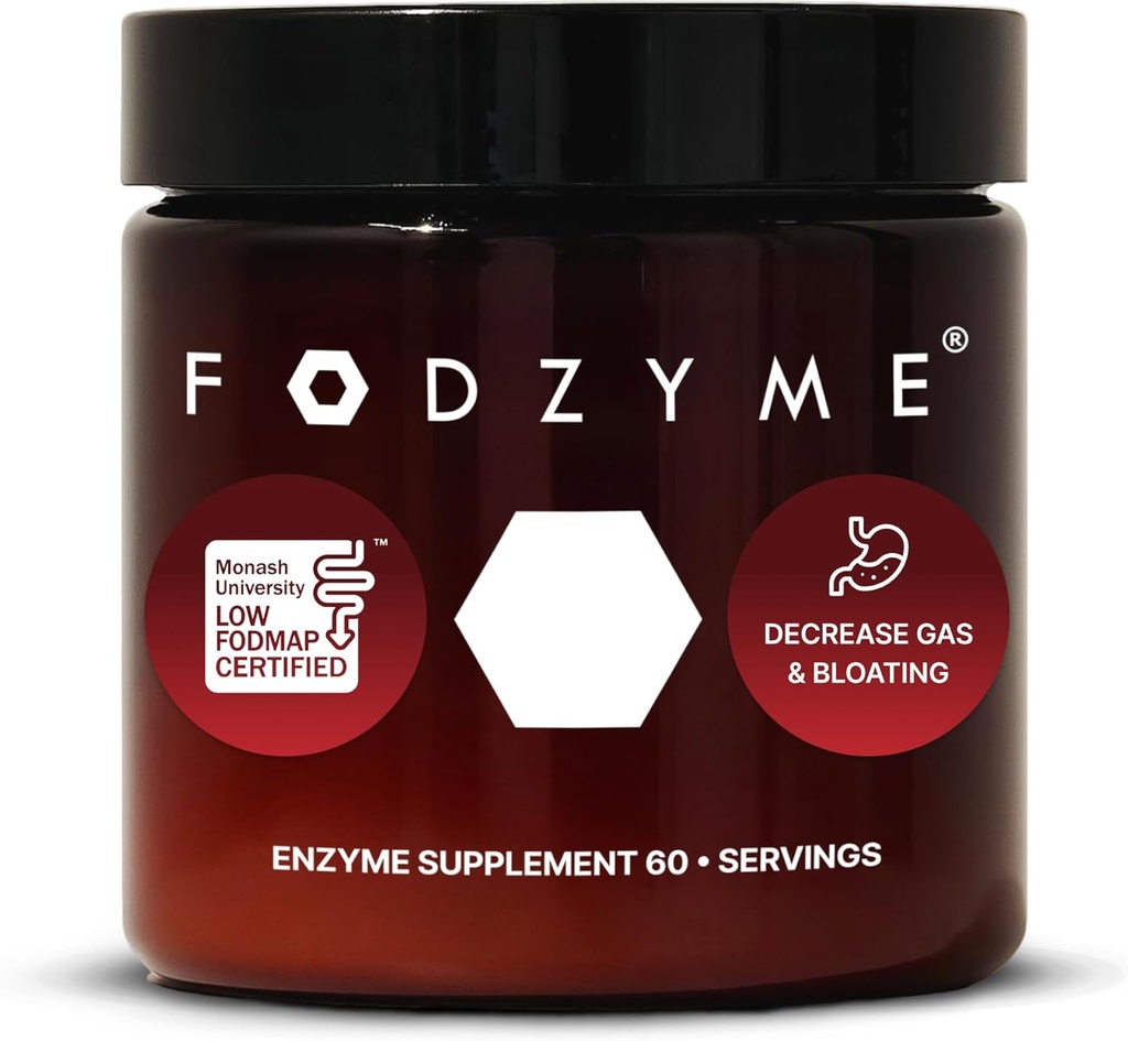FODZYME®ホームキット消化酵素は、ガス、便秘、Diarrhea、腹痛、低FODMAP、60ドースのための健康、救済のために
