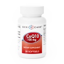 GeriCare CoQ10 100mg Softgels - 高吸収性Co Q 10サプリメント - 男性、女性、高齢者のためのQ10補酵素を簡単に - 1ヶ月の供給、30カウント - 旅行フレンドリー