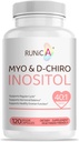 女性のためのMyo-Inositol及びD-Chiroのイノシトールの補足 - 理想的な40:1の比率 -サポート ホルモンのバランス及び豊饒及びOvarianの健康 - ビーガンの粉のカプセル - 120のカプセル30日の供給