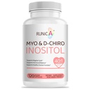女性のためのMyo-Inositol及びD-Chiroのイノシトールの補足 - 理想的な40:1の比率 -サポート ホルモンのバランス及び豊饒及びOvarianの健康 - ビーガンの粉のカプセル - 120のカプセル30日の供給