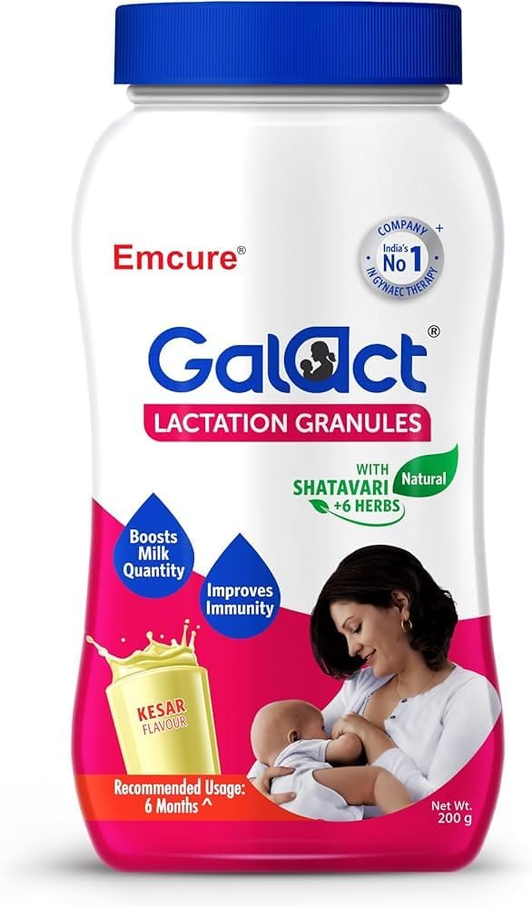 DKM Emcure Galact顆粒 - Breast Feeding Supplement - 乳製品の増加 - 乳液サプリメント - エラチ風味 - 200 g