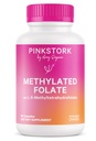ピンクのストーク Folate: メチル Folate - MTHFR 酸、妊娠のための葉酸の自然な形態、ママ + 赤ん坊、女性-Owned、60 のカプセルのためにフォーミュラされる(包装 5 月 Vary)