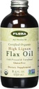 Flora Health Certified Organic High Lignan Flax Seed Oil, Cold Pressed, Unrefined & Gluten Free with Essential Fatty Acids, Unmodified Flaxseed Oil, 17 fl. oz. Glass Bottle
