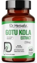 DR. Herbalist Gotu Kola Extract 550mg – 60 ビーガンカプセル | 10:1 抽出物 = 5,500mg 生ハーブ | プレミアム品質 | 非GMO、グルテンフリー | 毎日のハーブサポート | Centella asiatica エキス