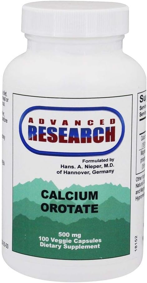 Hans Nieper Calcium Orotateカプセル、100カウント