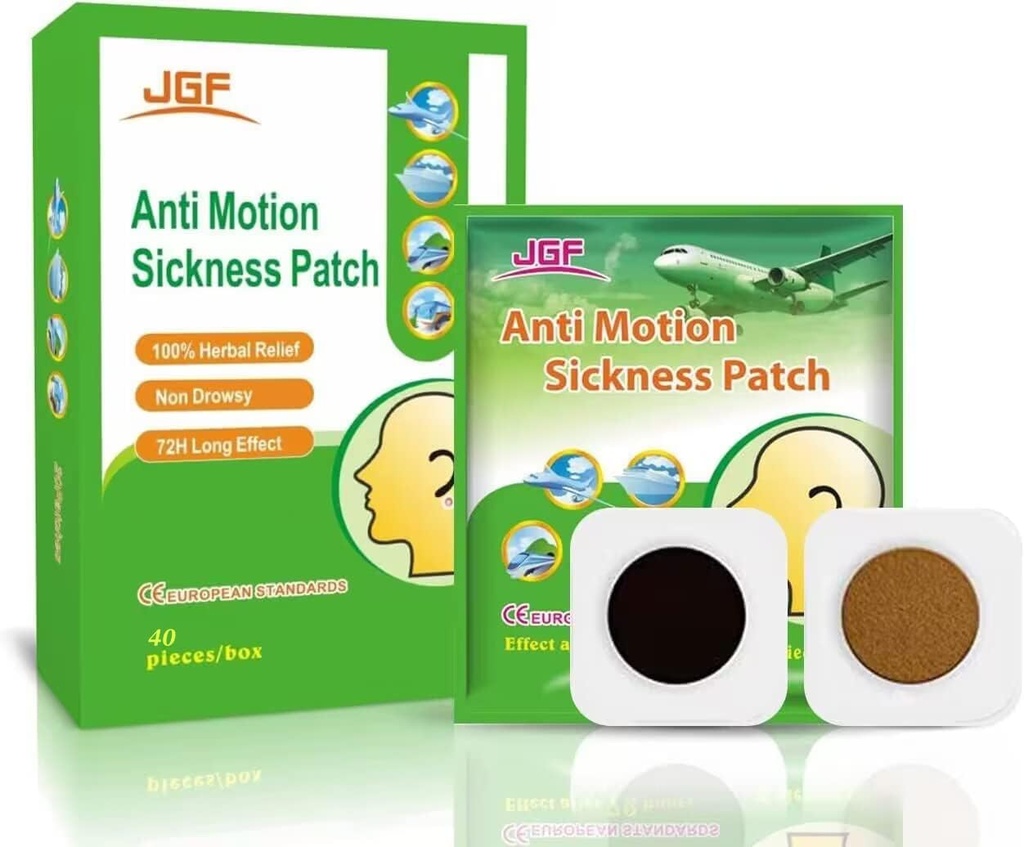 クルーズ車のための動きのSicknessパッチ、40の計算は大人および子供のための非眠性の旅行本質的な動きの病気のパッチを防水します