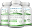 承認された科学 MemorySyl - メモリブーストサプリメント - フォーカスと集中力を向上 - ライオンのマネとバイオパリンと - 再び認知のDeclineを保護します - 3ヶ月の供給 - ビーガン