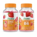 通気性亜鉛50mg +ビタミンB6、ガミーバンドル - 偉大なテイスティング、ビタミンサプリメント、グルテンフリー、GMOフリー、Chewable Gummy