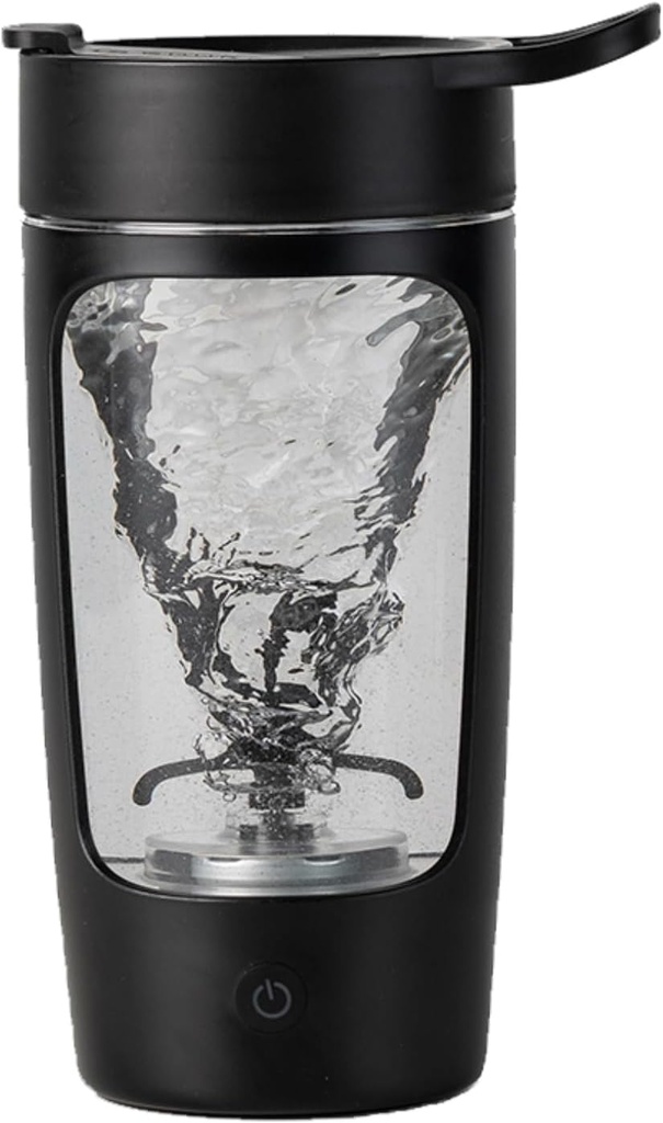 Electric Shaker Bottle, Blender Bottles For Protein Mixes, | Tritan | BPA Free| Portable Mixer Cup, Rechargeable Shake Cups And Meal Replacement Shakes, 22 oz(Black)