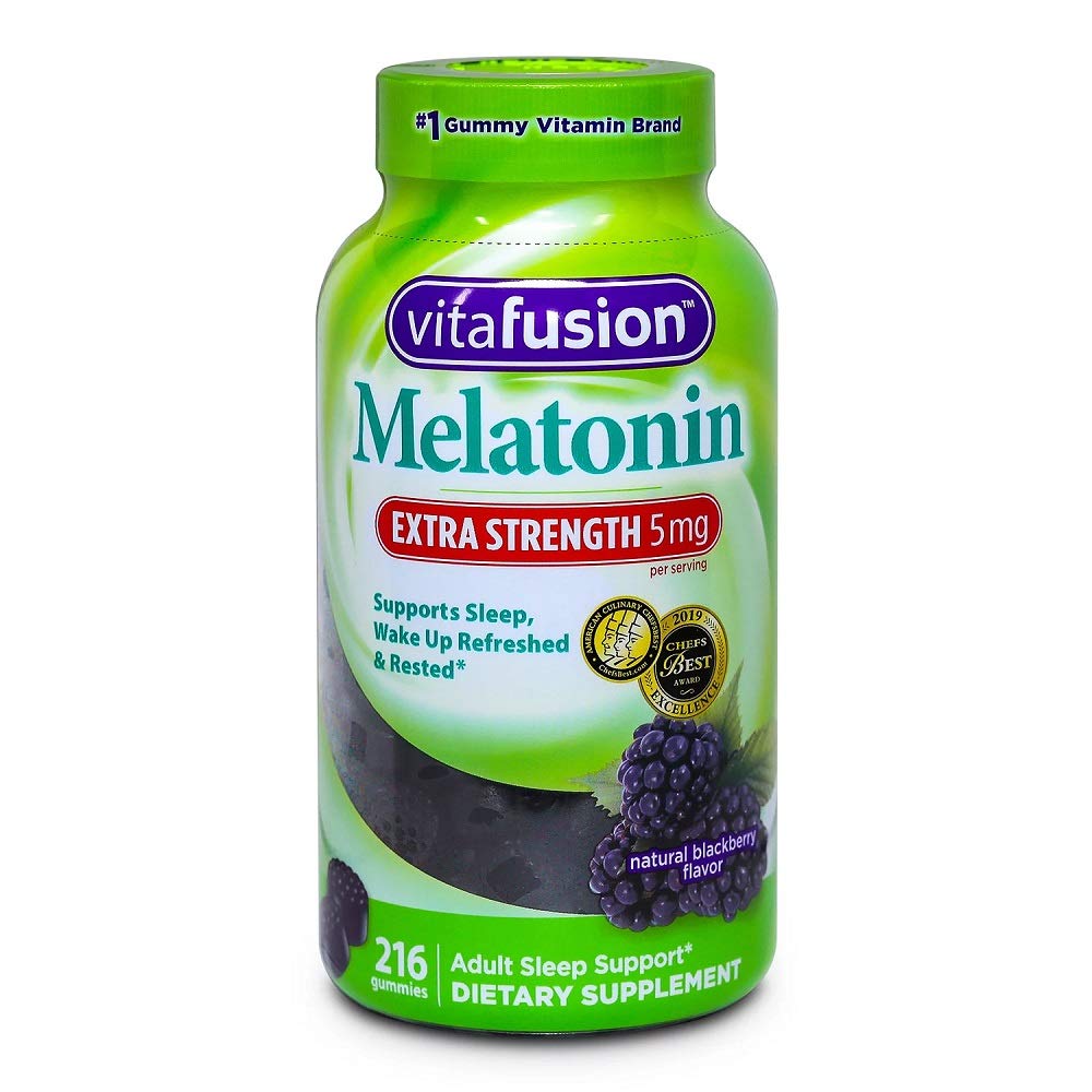 Vita Fusion Melatonin 5 Mg グミーズ サプリメント (Netcount 216 Gummies), 216Count ()