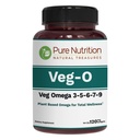 純粋な栄養ビーガンオメガ3-5-6-7-9 | 120 Softgels | 2 Softgels のサービングあたりの 600mg | 全体的な健康のための多オメガ サプリメント | 非GMO | グルテンフリー