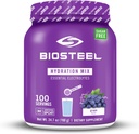 BioSteelゼロシュガーハイドレーションミックス、5つのエッセンシャル電解液、グレープ風味、100はチューブごとのサービング