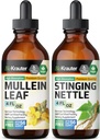 BIO KRAUTER Mullein Tincture 4 Fl. Oz.&Stinginging Nettle Tincture 4 Fl. Oz.