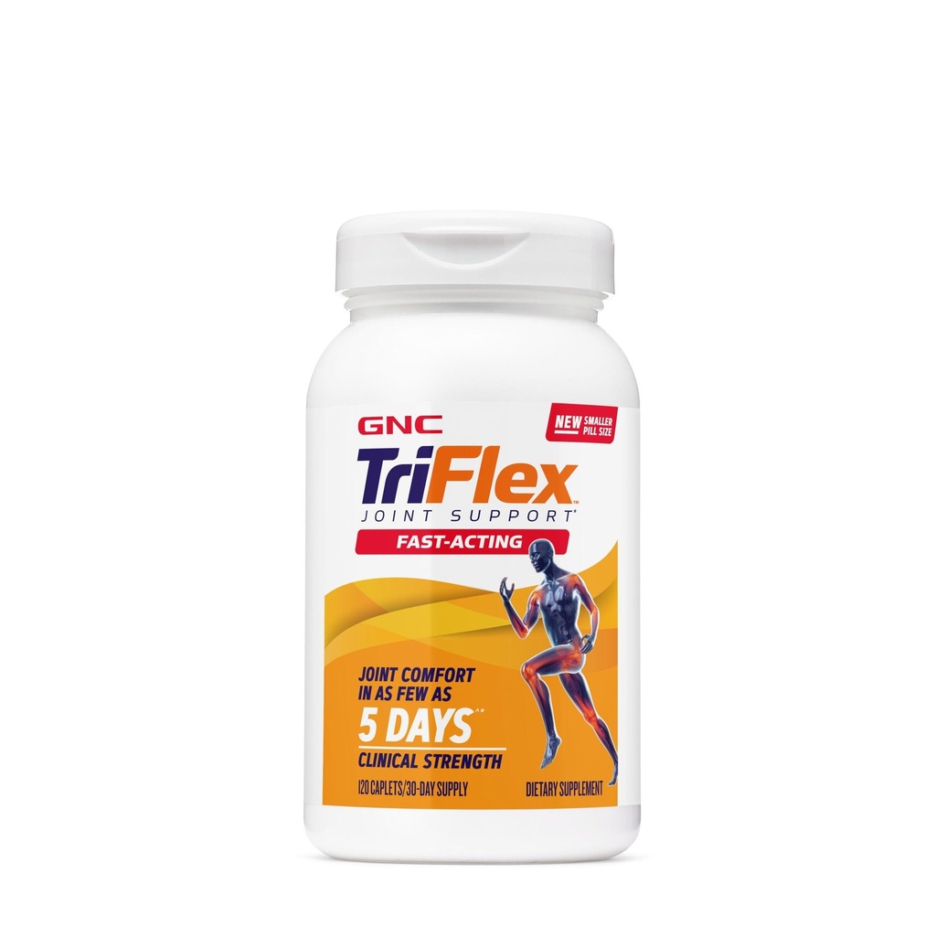 GNC TriFlex の高速機能 2.0 は、共同慰めおよび剛さ、グルコサミン/Chondroitin およびボスウェリアプラスのターメリックの臨床強さの線量を改善します、120 の小冊子