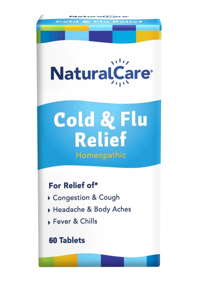 NaturalCare 風邪 & フルリリーフ, ホメオパシー錠, 60カラット | 混雑によるサポートを提供, 咳, 頭痛, 喉の痛み, 鼻の鼻, ボディエイチ, フィーバー, チルス