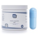Empty Capsules Size 00 - Sky Blue Colored Gelatin - 120 Count - Fits Capsule Filling Tray - Joined Beef Gel Caps Easy Snap for DIY Powder Supplement Pills - Certified Halal