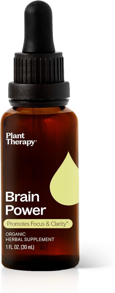 植物療法の有機性頭脳力のチンキ30のmL (1のoz)サポート 脳の焦点及び明快さ、助けの精神的な警戒及び記憶、利点と詰められる頭脳のブーストの補足