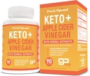 純粋に最適 Keto + ACV BHBのカプセル - エネルギー、クレンジング、および消化の健康をサポート - バランスの取れたライフスタイルのための高度なケトサプリメント - 90カプセル