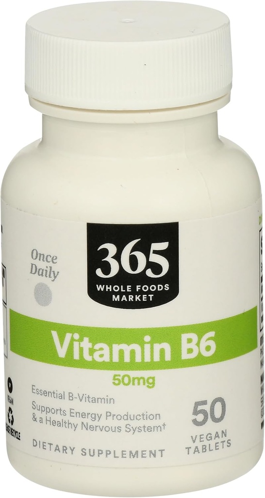 全食糧市場、ビタミンB6 50Mg、50の計算による365