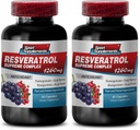 Resveratrolの最高1200mgの最高の強さプラス1200の赤ワインの補足、resveratrolの補足の赤ワイン、resveratrolの酸化防止剤、再販路上が付いている赤いワインのエキス、赤いワインのブドウの種2のびん