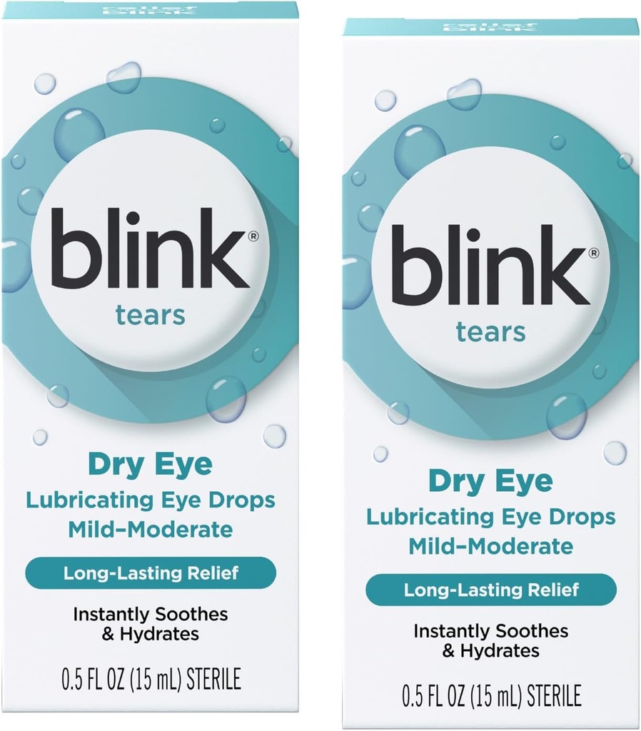 Blink Tears Lubricatingの目の低下(Mild-Moderateの乾燥した目)、0.5 FL OZ (15 ml) - 2-パック