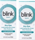 Blink Tears Lubricating Eye Drops (Mild-Moderate Dry Eye), 0.5 FL OZ (15 ml) - 2-Pack