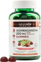 NatureWise Ashwagandha Gummies - ストロベリーキウイ - KSM-66 ビタミンD3 - ムードサポートを Calming - ベジタリアン - 非GMO、ゼラチン、グルテンフリー - 90 カウント[45日の供給]