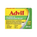 Advilのアレルギーおよび輻輳の救助のタブレット、痛みのReliever、イブプロフェン、Phenylephrine HClおよびChlorpheniramineの男性用4のmg - 20の上塗を施してあるタブレットが付いているレバーの減力剤そしてアレルギーの救助