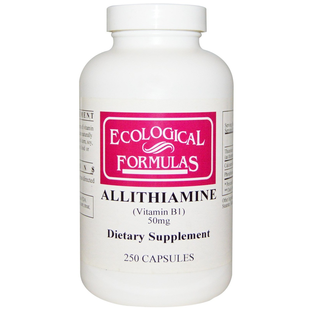 生態学的な方式のAllithiamineのビタミンB1、50のmg、250のカプセル