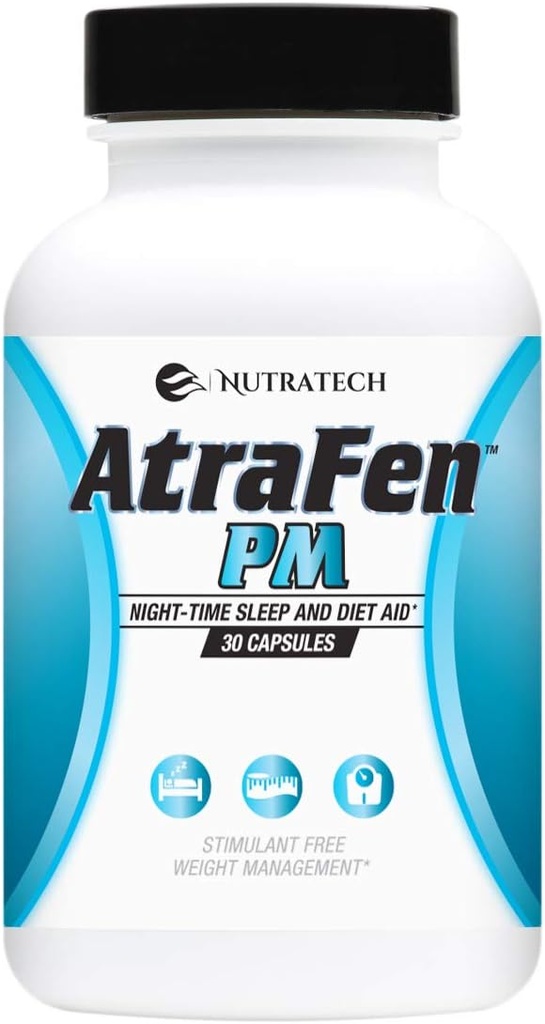 Atrafen PM - 夜間ダイエットピル、食欲抑制剤、および睡眠補助剤。 ブースト代謝、脂肪を燃やし、夜間の渇望。