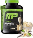MusclePharmのコンバットの蛋白質の粉、バニラの味、生産的なワークアウトのための燃料筋肉、Whey蛋白質の隔離剤及び卵のアルブミン、グルテンフリーの4のlb、52のサービングを含む5つの蛋白質の源