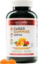 NatureWise CoQ10グミー100mg - ピーチマンゴーフレーバー - 心の健康と抗酸化活動のためのサプリメント - ペクチンベース、ビーガン、大豆、グルテンフリー、非GMO - 180カウント[3ヶ月の供給]