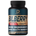 目のための10in1のBilberryのエキスは3か月のための補います - Grapeの種、ニンジン、Elderberry、Eyebright、ケルセチン及びより多くのハーブ-非GMOのグルテンフリー- 90のビーガンカプセル-