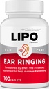 Lipo-Flavonoid Plus Tinnitusリリーフ - リンギングイヤーに推奨される医師 - ビタミンC、B1、B2、B6、B12、およびカルシウム - 100カプレットの臨床的に証明されたレモンBioflavonoidコンプレックス