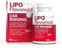 Lipo-Flavonoid Plus Tinnitusリリーフ - リンギングイヤーに推奨される医師 - ビタミンC、B1、B2、B6、B12、およびカルシウム - 100カプレットの臨床的に証明されたレモンBioflavonoidコンプレックス
