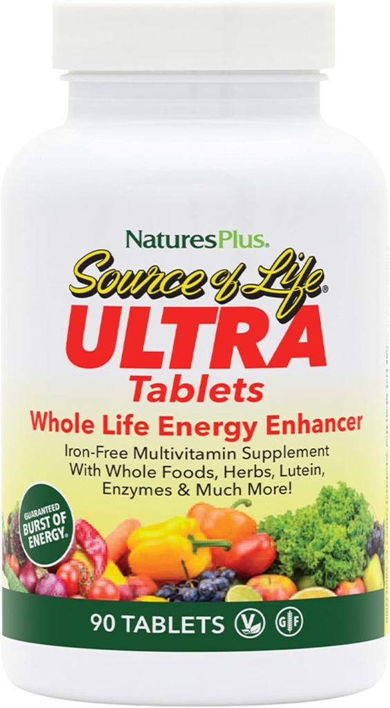 Ultra Source of Life with Lutein-No Iron - Nature's Plus - 90 - Tablet