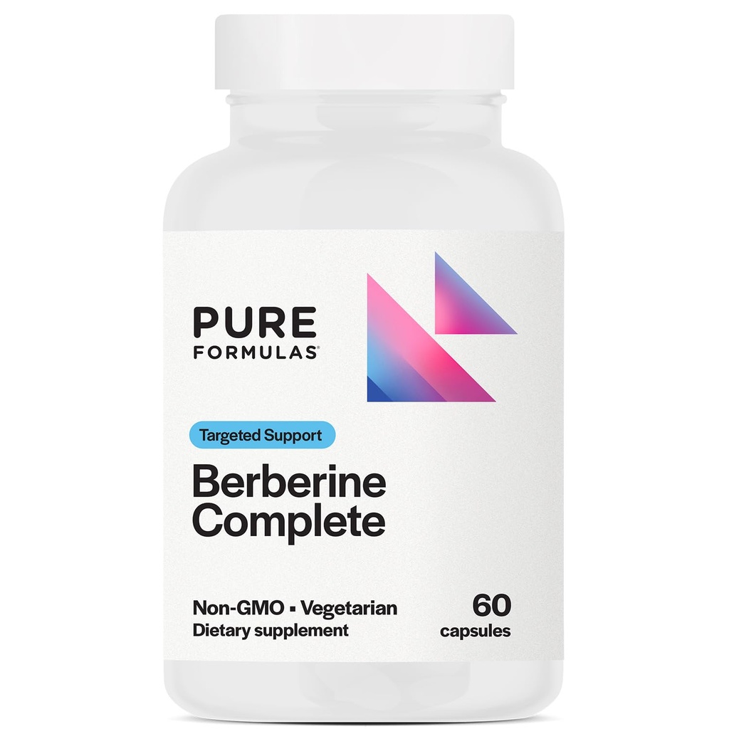 PureFormulas Berberineの完了 高められた吸収のBerberineの補足500mg 60のベジタリアンのカプセル