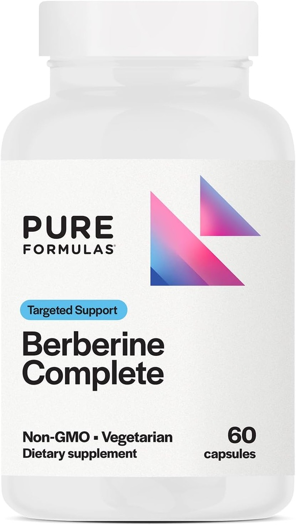 PureFormulas Berberineの完了 高められた吸収のBerberineの補足500mg 60のベジタリアンのカプセル