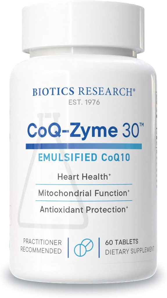 乳状補酵素Q10 CoQ10 CoQ10の生態学の研究CoQZyme 30のミリグラムは、過酸化物dismutaseおよびcatalaseの2つの重要な酸化防止剤60タブを供給します