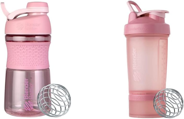 BlenderBottle SportMixerシェーカーボトルとプロスタクシステム タンパク質シェイクスとサプリメントストレージ