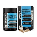 ONNIT の Shroom の技術のスポーツの毎日の練習サポート カプセル、Cordyceps のきのこ、毎日エネルギー サポートのためのカフェイン フリーの食事療法の補足、84 の計算が付いているプレワークアウトの補足