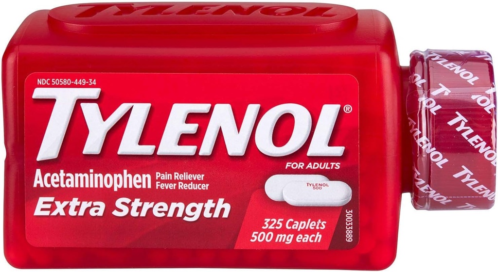 TYLENOLの余分強さ500mg - 325のカプレット