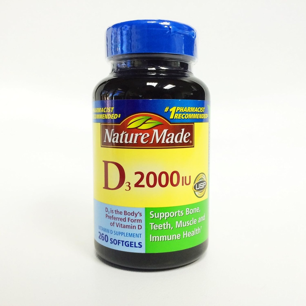 ネイチャーメイドD3 2000 IU、260 Softgels