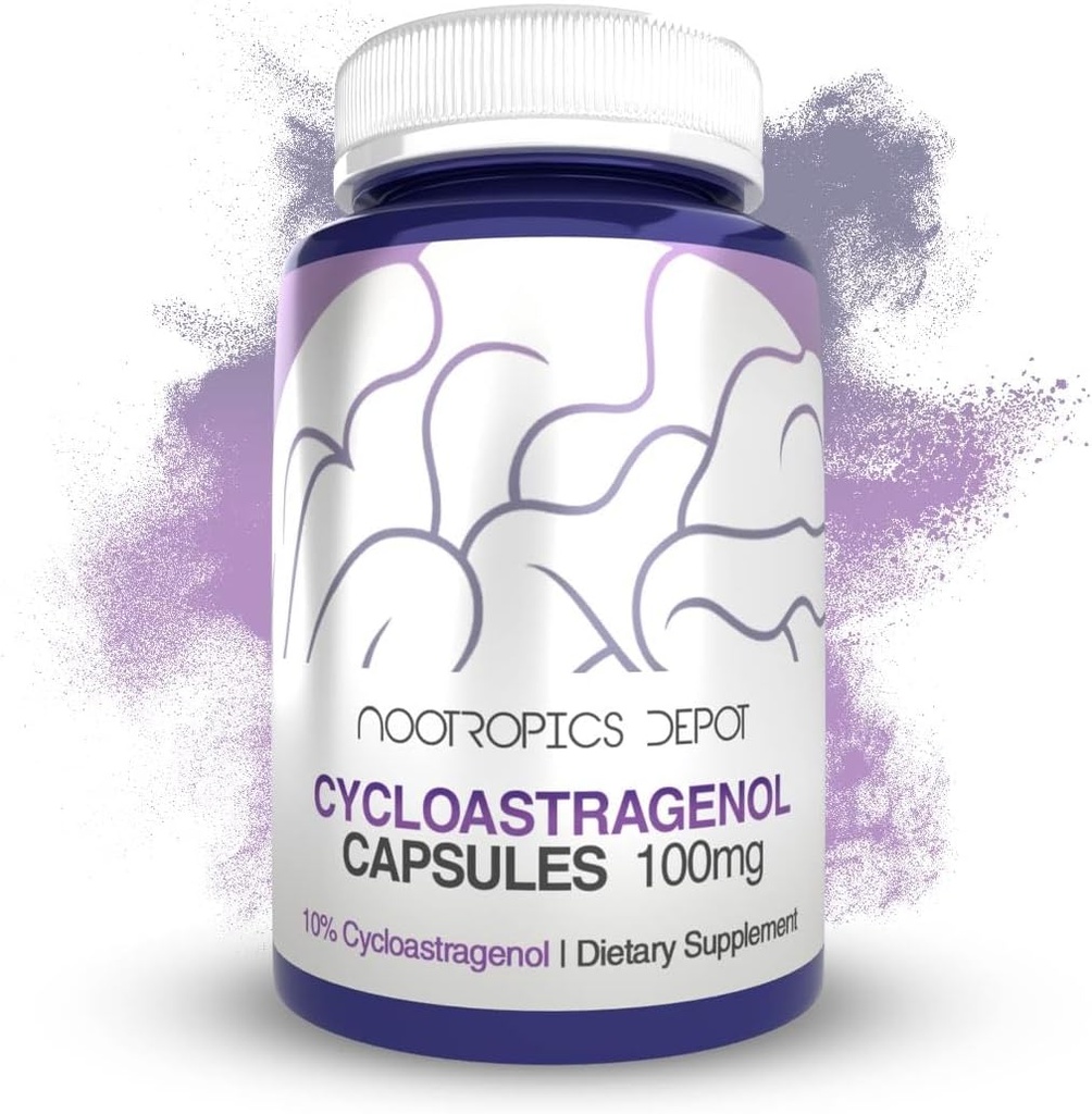 ノトropics デポ サイクロアストラゲノール 10% カプセル | 100mg | 30 カウント | アストラガルス メンブレーアス | 細胞の健康、免疫サポート、長テンプル