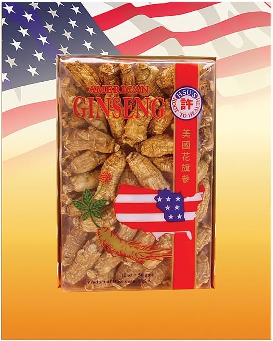 HSU’s Ginseng SKU 115-2 | ショート・スモール #2 | マラソン・カウンティ、ウィスコンシン・USA の栽培アメリカのジンセン | 明花旗参 | 2oz Box, 西洋参戦, B019PK53SE